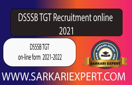 DSSSB TGT recruitment 2021