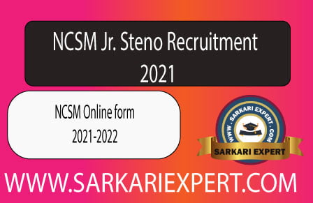 NCSM Office assistant online form 2021