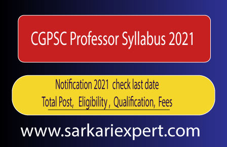 CGPSC Syllabus 2021 in Hindi