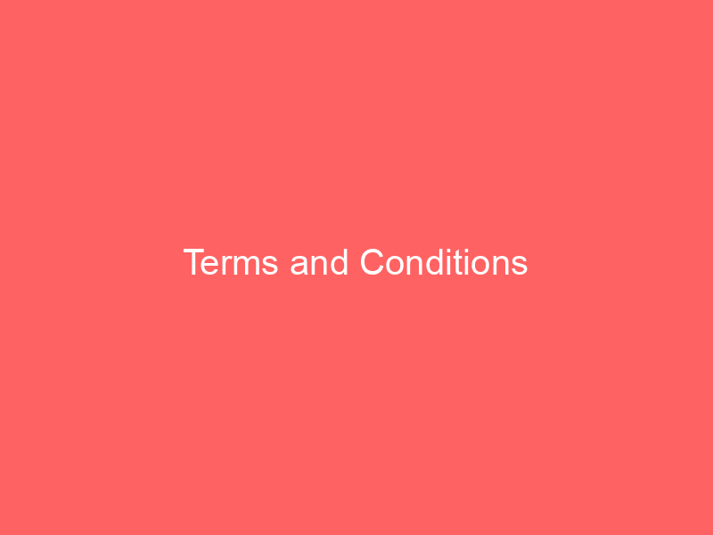 Terms and Conditions